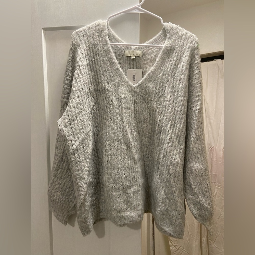 Heather Grey Knit Sweater